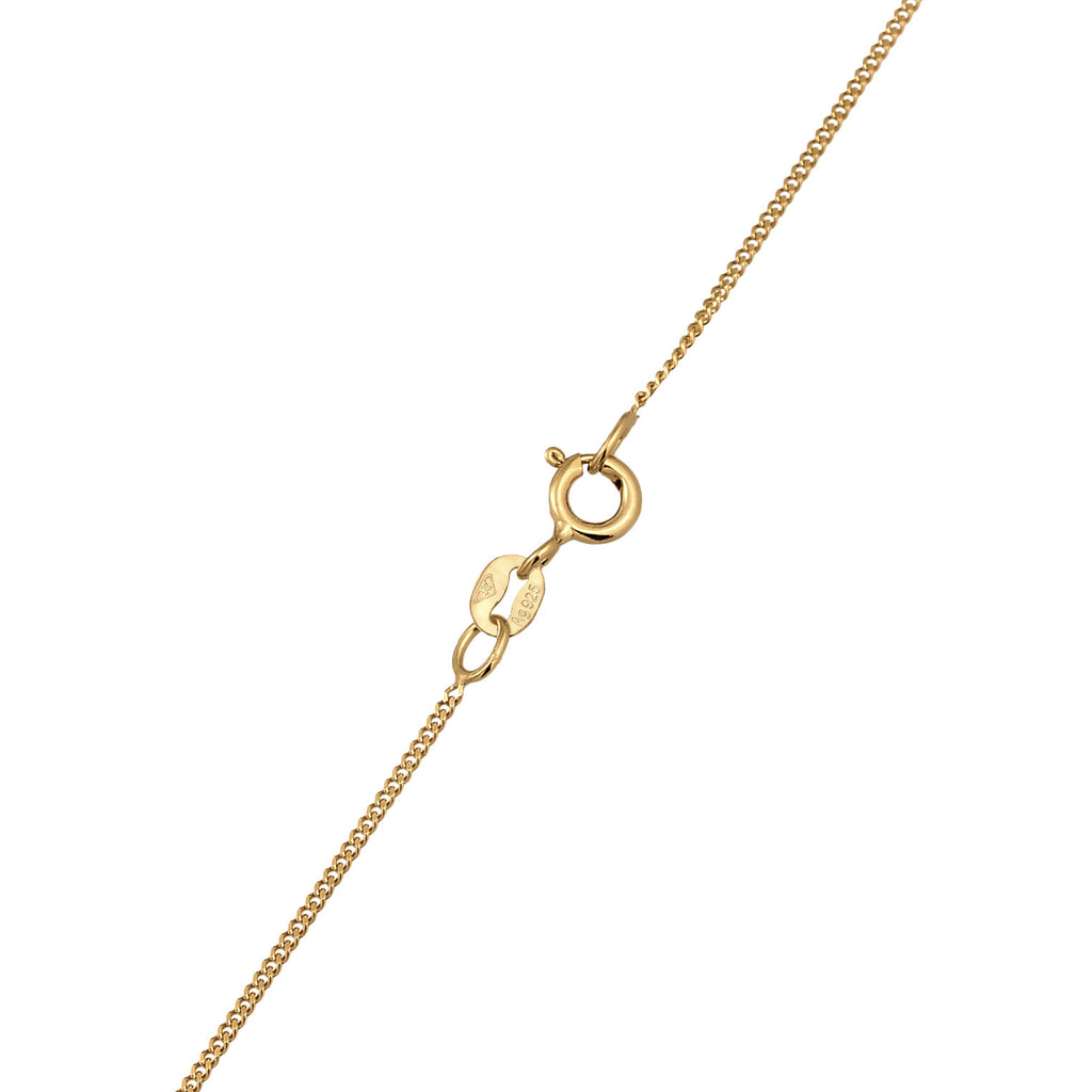 Gold Perhiasan Wanita Perak Asli - Silver Kalung Heart Cute Enamel Red Gold Plated