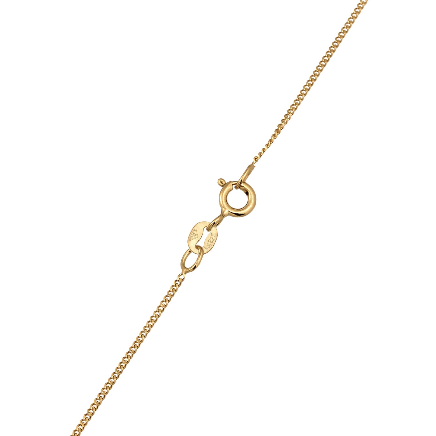 Gold Perhiasan Wanita Perak Asli - Silver Kalung Heart Cute Enamel Red Gold Plated