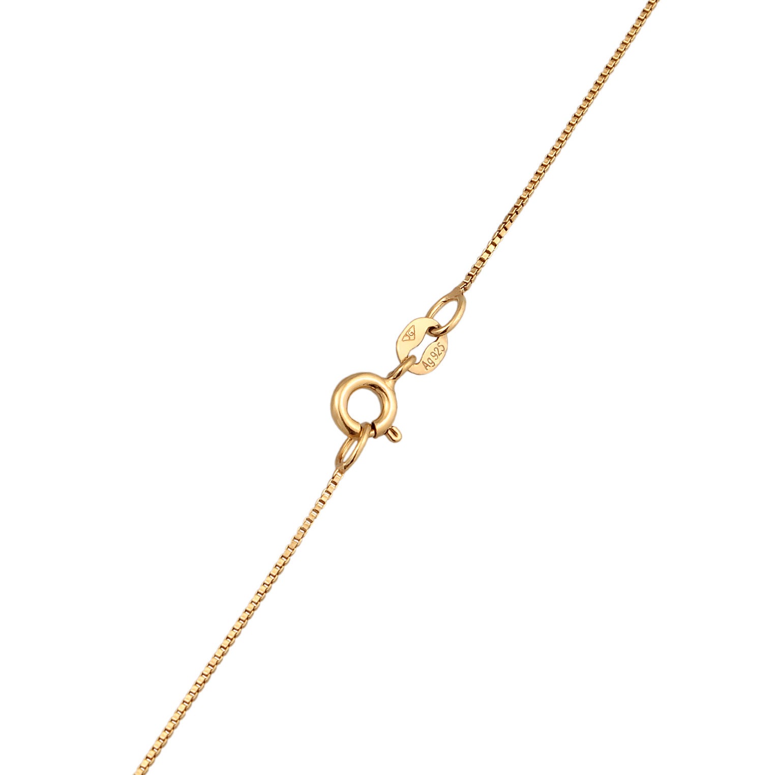 Gold Kalung Perhiasan Perak 925 Wanita Platelet Pendant Solitaire Crystal Gold Plated