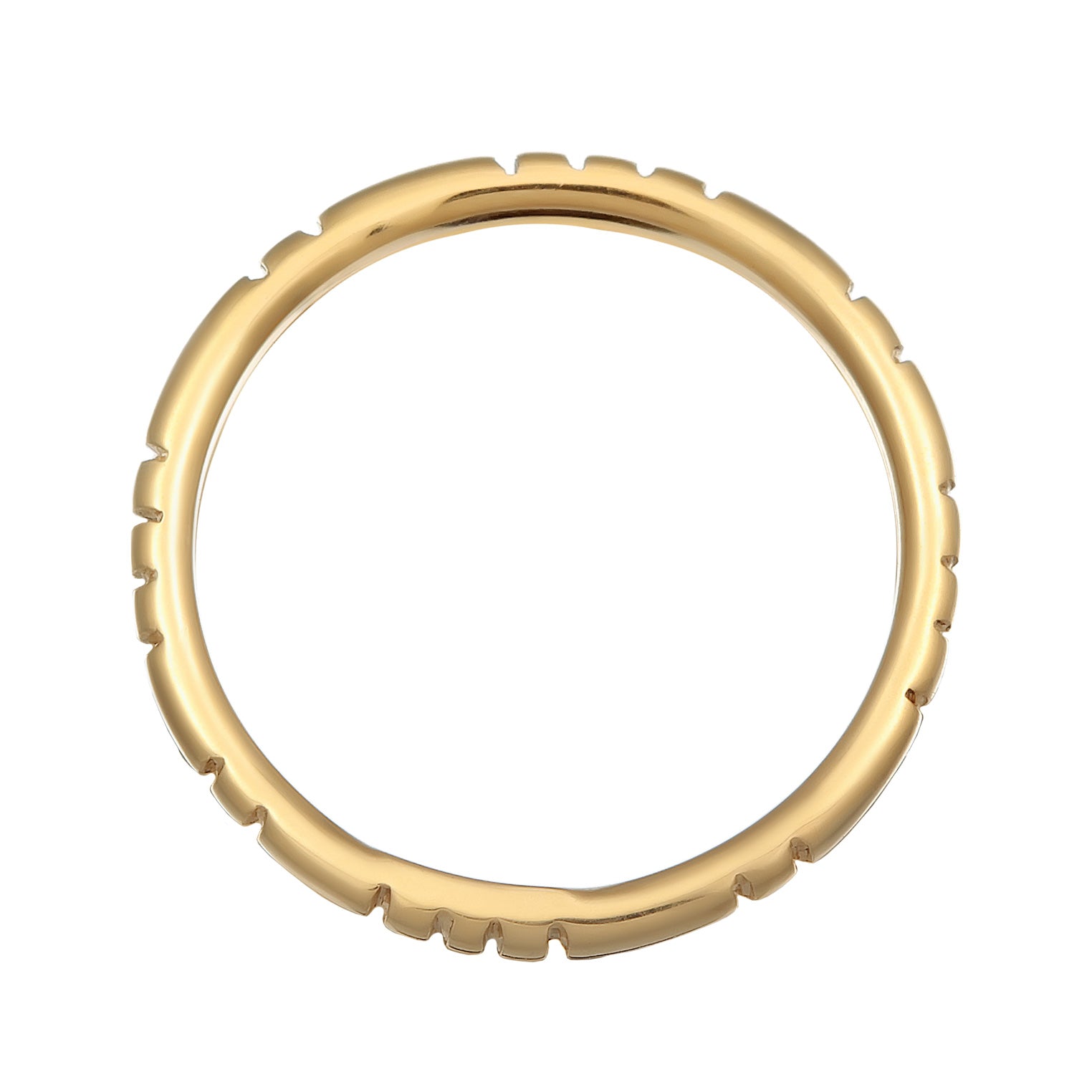 Gold Cincin Perhiasan Perak 925 Wanita Stacking Band Gold Plated