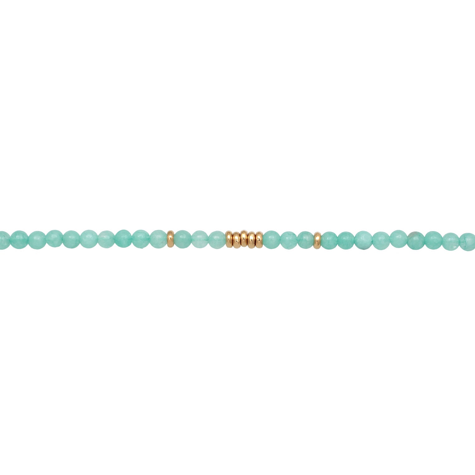 Turquoise Necklace Beads Trend Amazonite Beads In 925 Sterling Silver Gold Plated