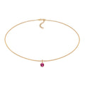 Gold Kalung Perhiasan Perak 925 Wanita Circle Choker Crystals Pink Gold Plated
