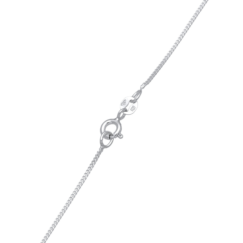 Silver Necklace Heart Sparkling In 925 Sterling Silver Embellished Crystal by Swarovski®