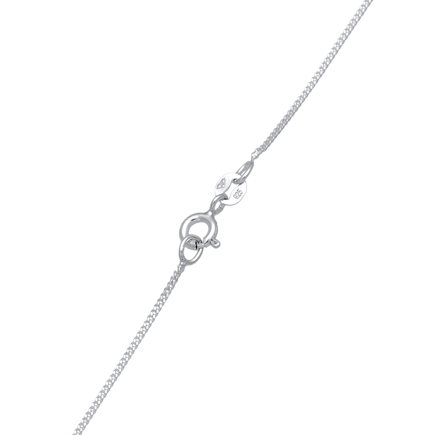 Silver Necklace Heart Sparkling In 925 Sterling Silver Embellished Crystal by Swarovski®