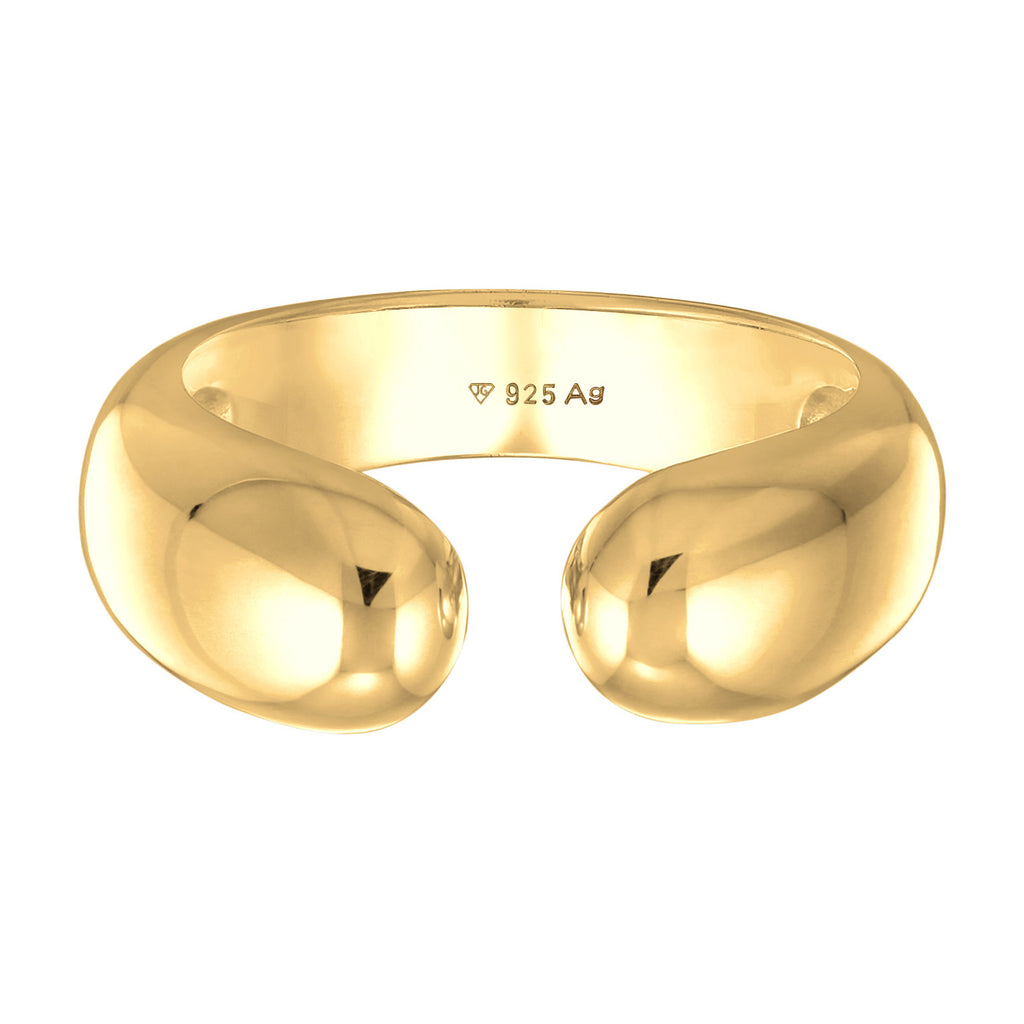 Cincin perak 925 lapis emas dengan urban style elegan Elli Jewelry