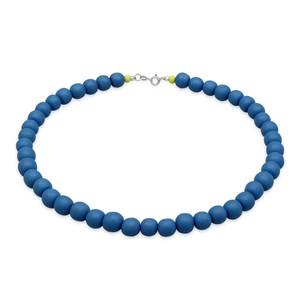 Ladies Trend Basic with resin pearls blue in 925 Sterling Silver