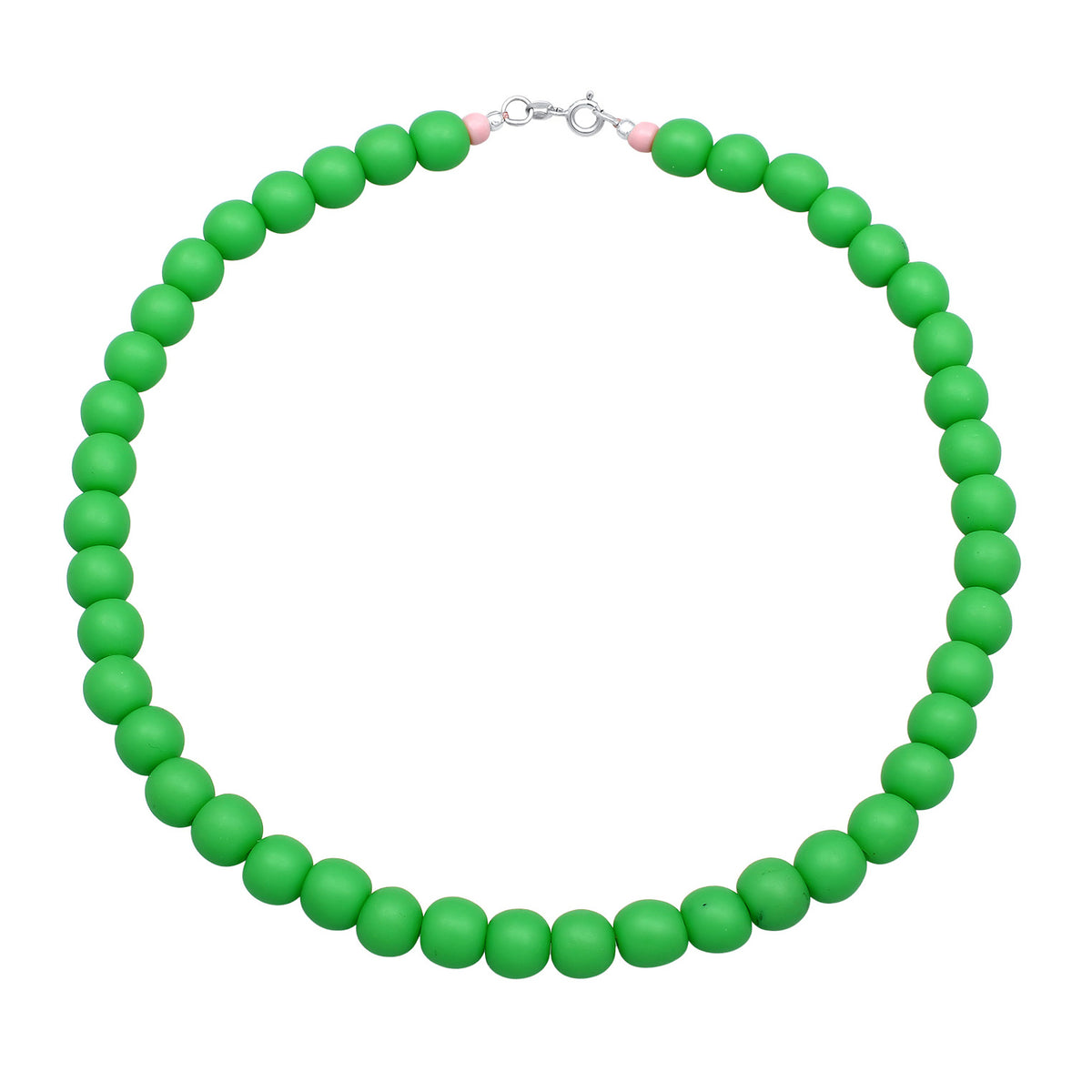 Ladies Trend Basic with resin Beads green in 925 Sterling Silver