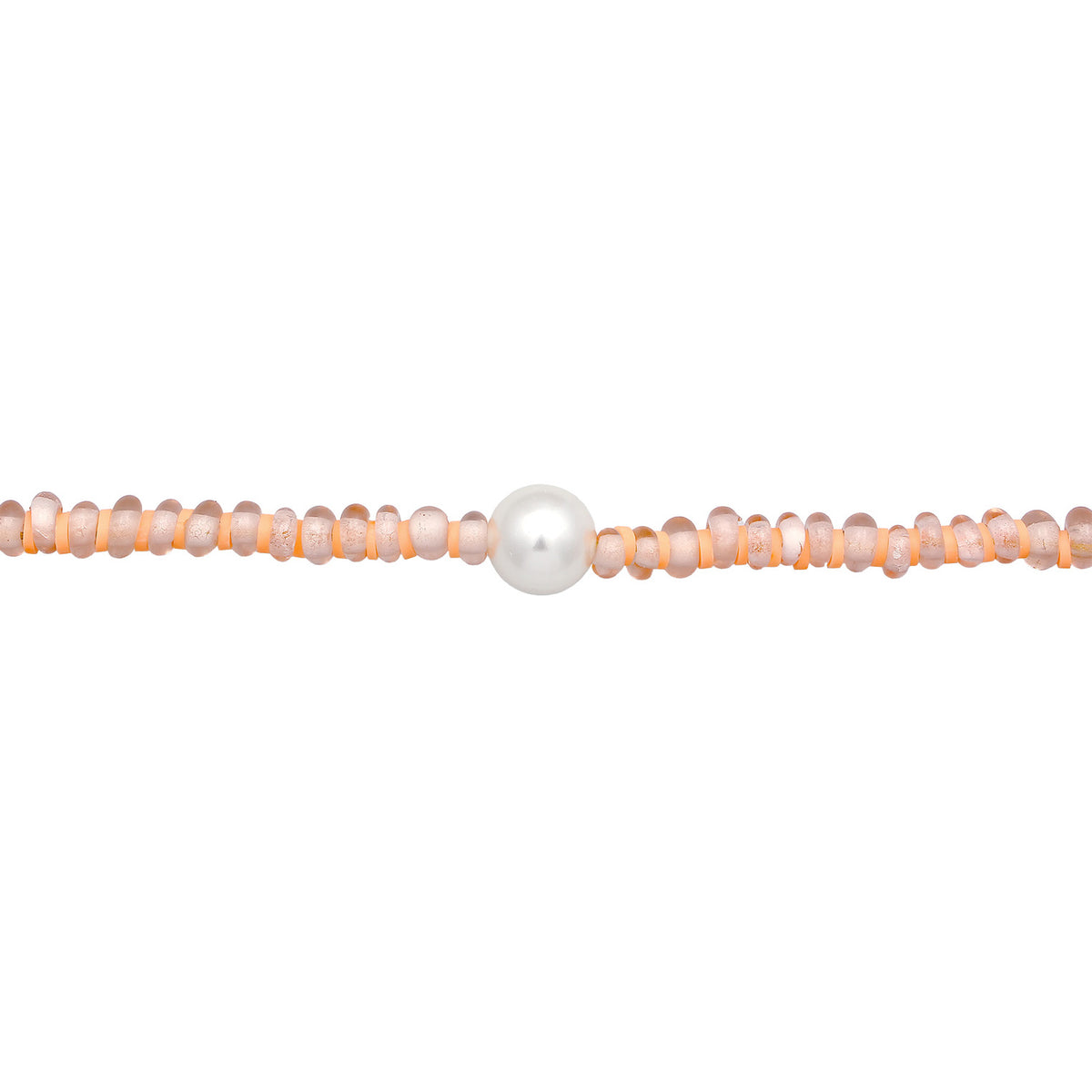 Ladies Disc Beads with Shell Core Pearl and heishi Beads in 925 Sterling Silver Gold Plated