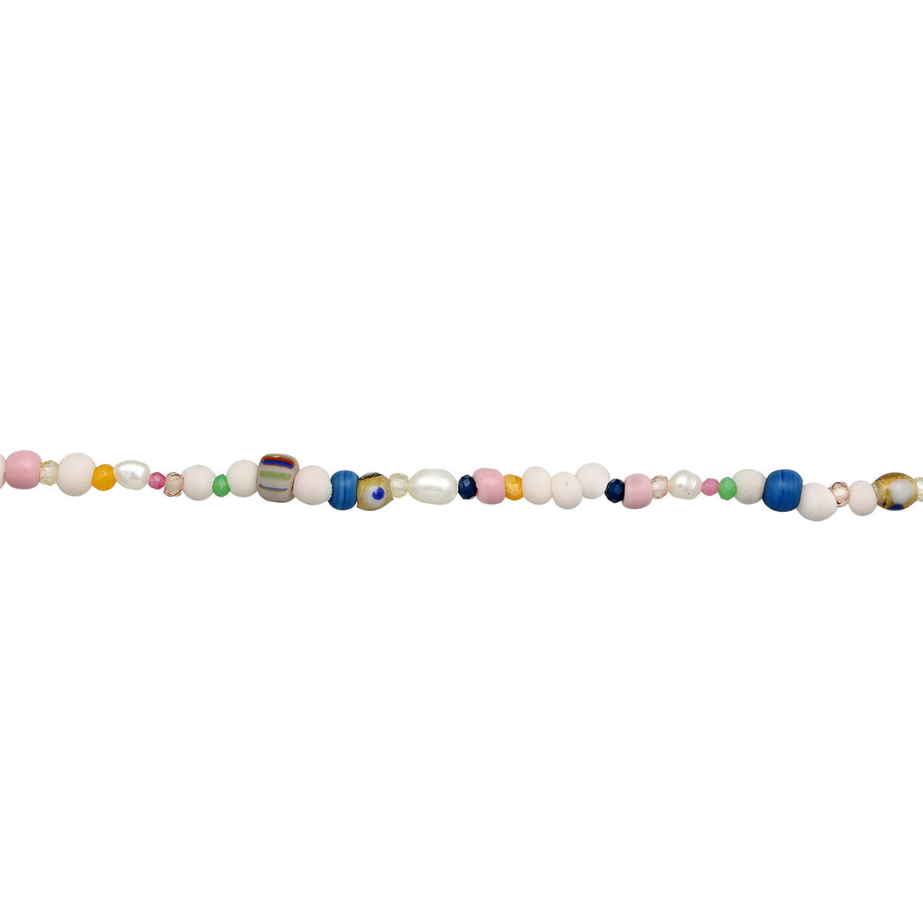 Colored Perhiasan Wanita Perak Asli - Silver Kalung Choker Symbol dengan Crystal Zircon dan Agate