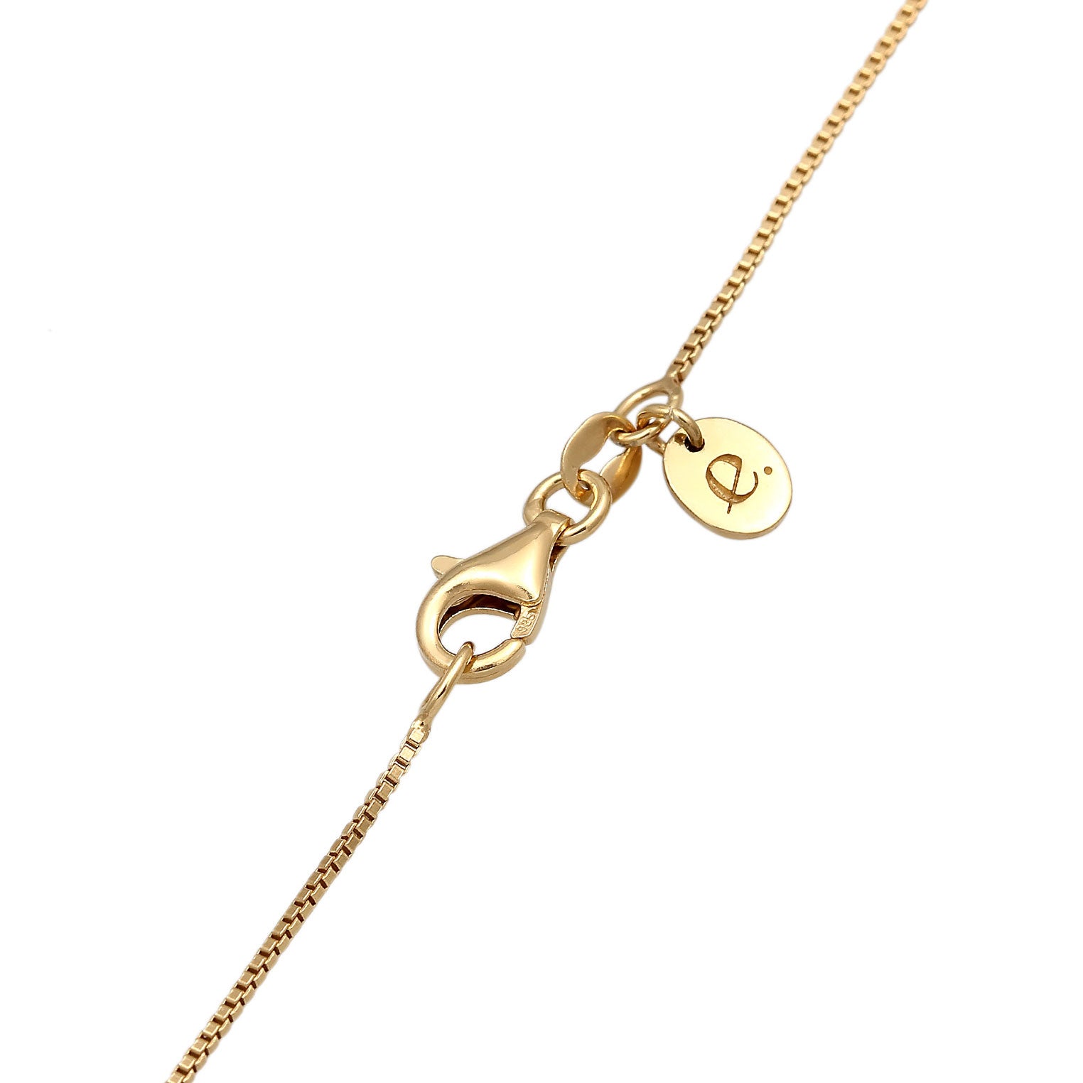 Gold Perhiasan Wanita Perak Asli - Silver Kalung Flower dengan Zirconia Gold Plated