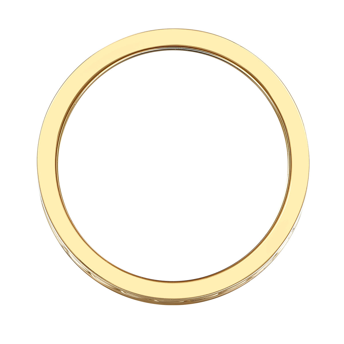 Gold - Elli | Embedded Chain Band Ring 925 Silver Gold Plated