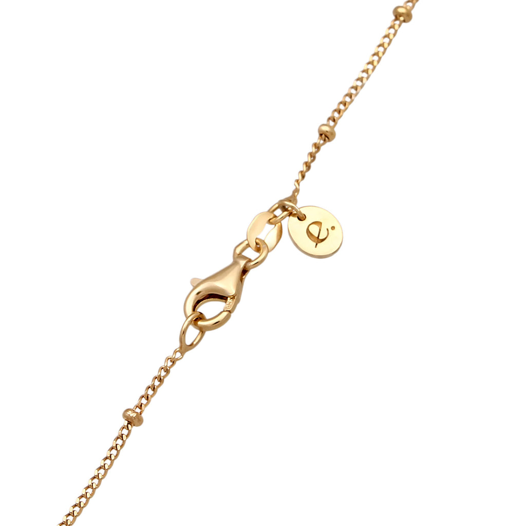 Gold Perhiasan Wanita Perak Asli - Silver Kalung Balls Freshwater Cultured Pearl Lapis Emas