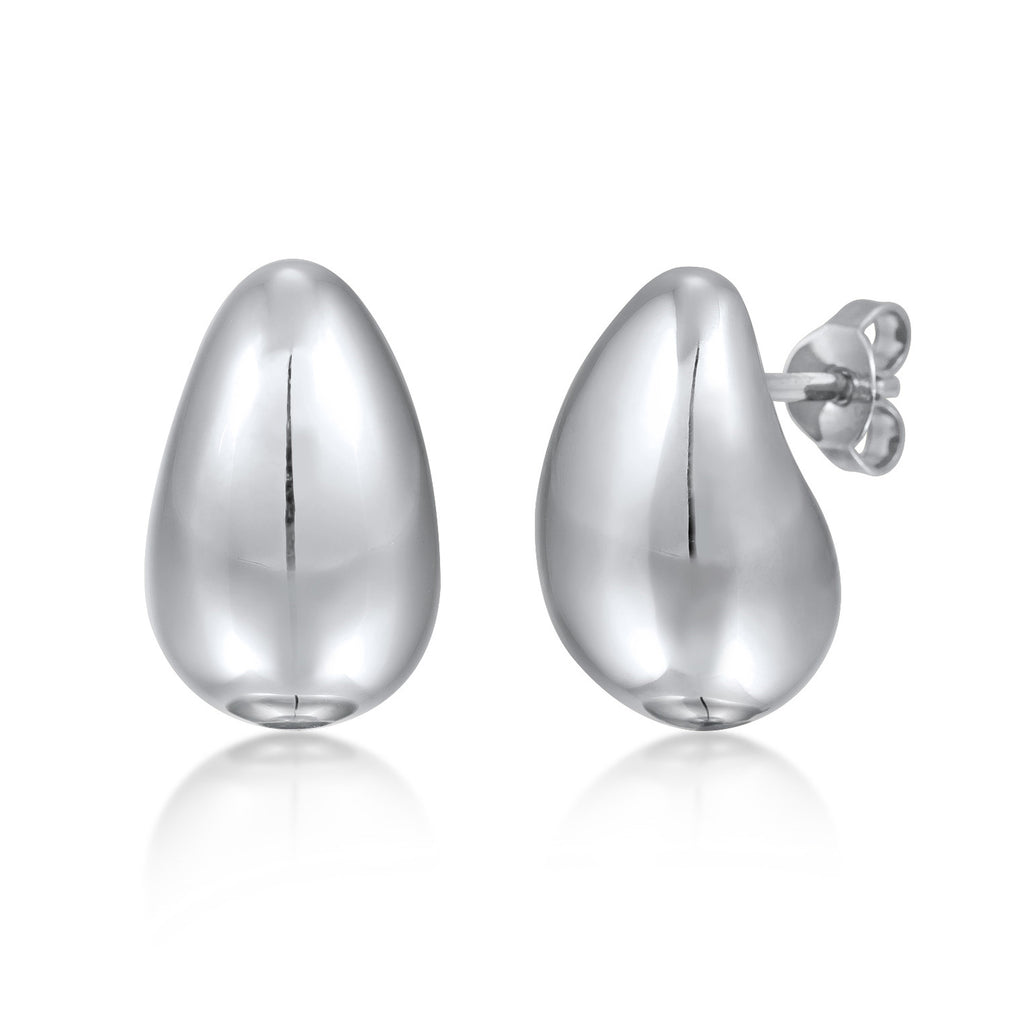 Silver Perhiasan Wanita Perak Asli - Silver Anting Drop Chunky