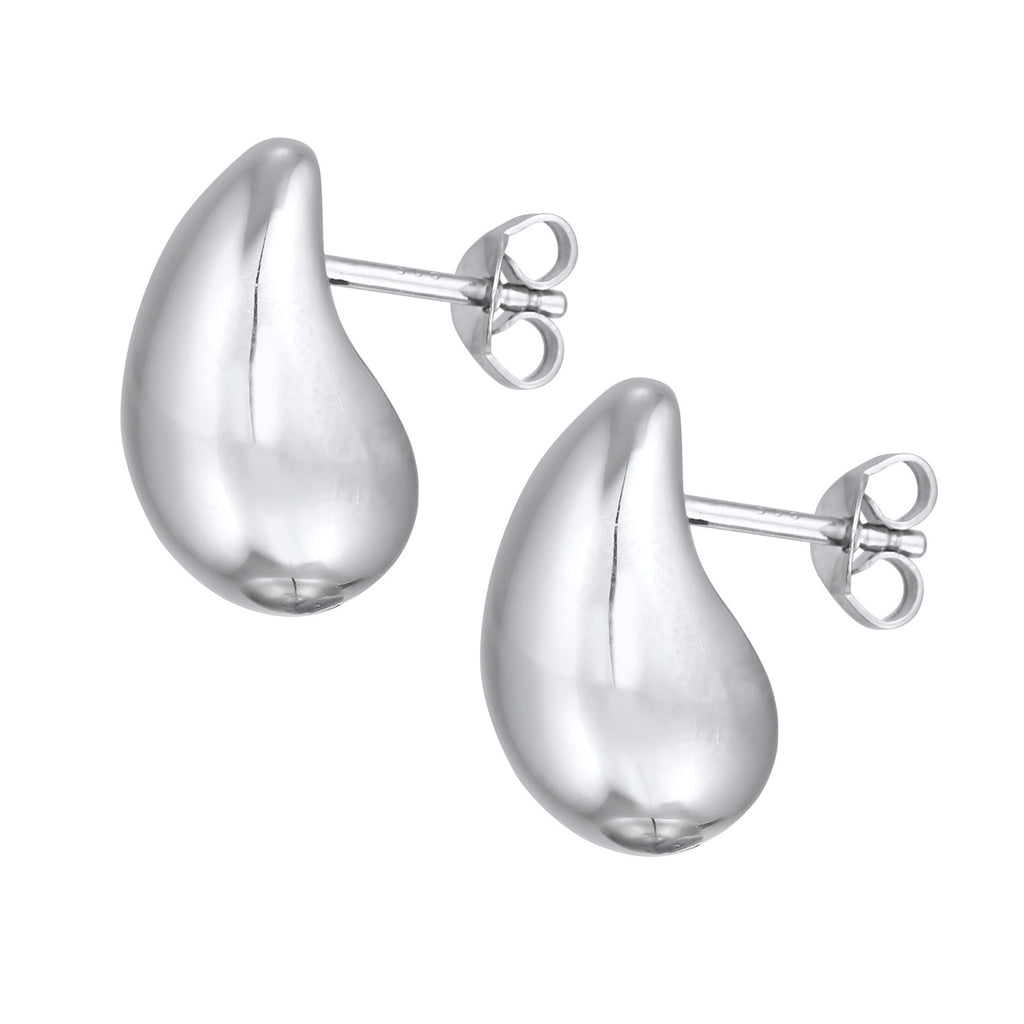 Silver Perhiasan Wanita Perak Asli - Silver Anting Drop Chunky