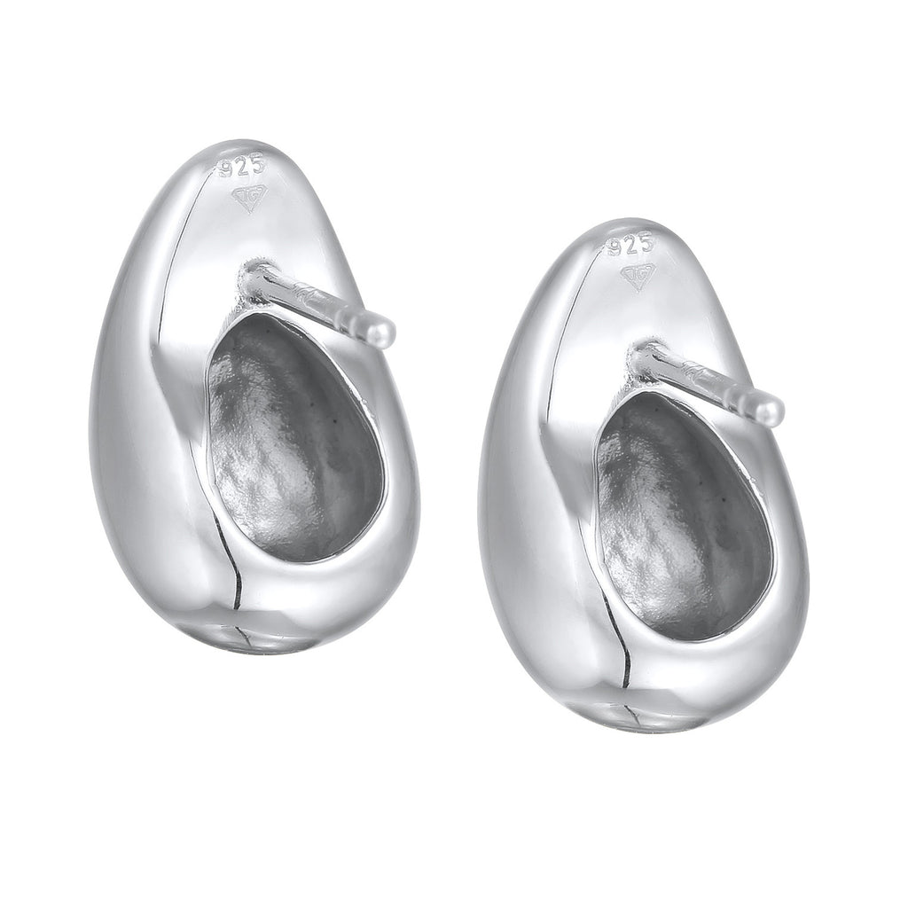 Silver Perhiasan Wanita Perak Asli - Silver Anting Drop Chunky