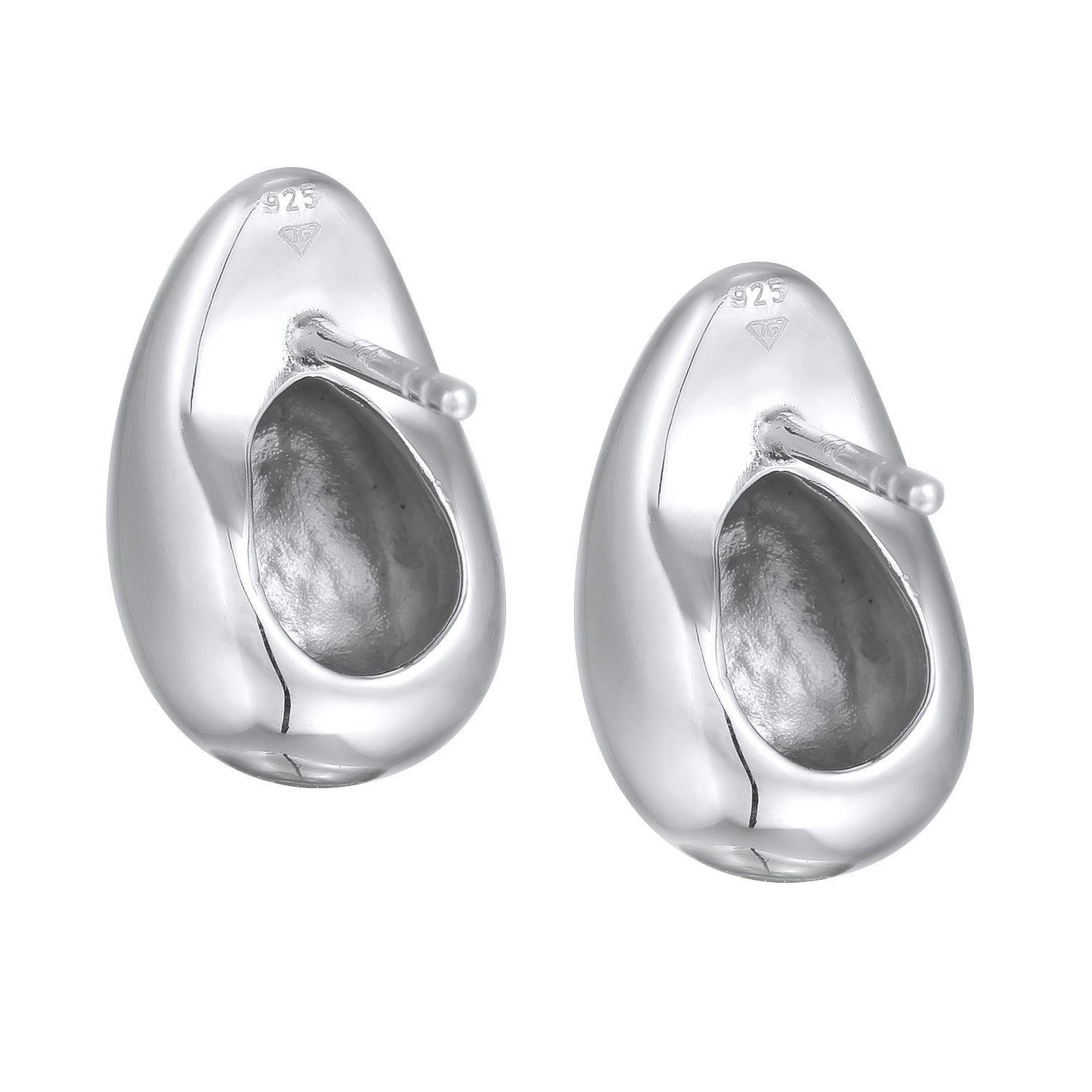 Silver Perhiasan Wanita Perak Asli - Silver Anting Drop Chunky