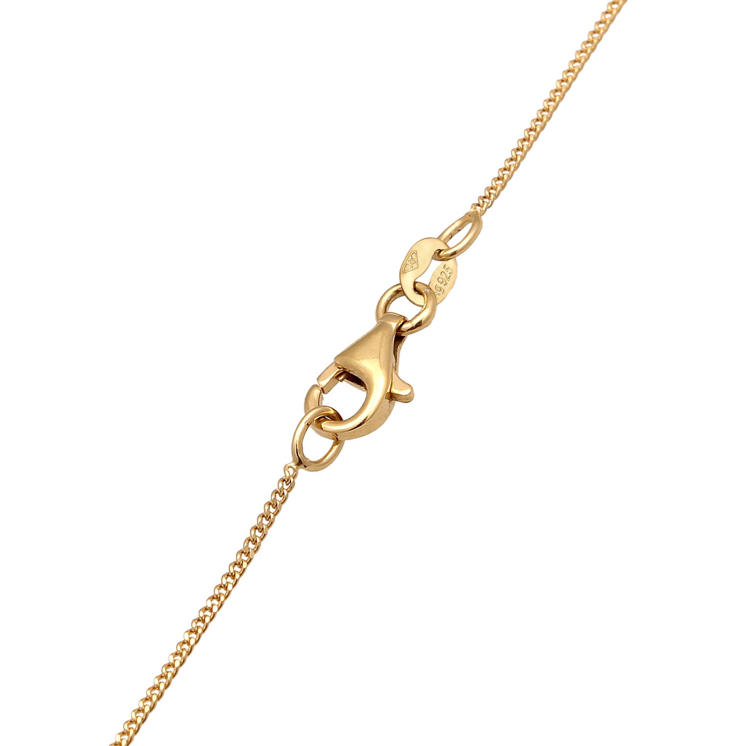 Gold Perhiasan Wanita Perak Asli - Silver Kalung Crescent Moon Astro Lapis Emas