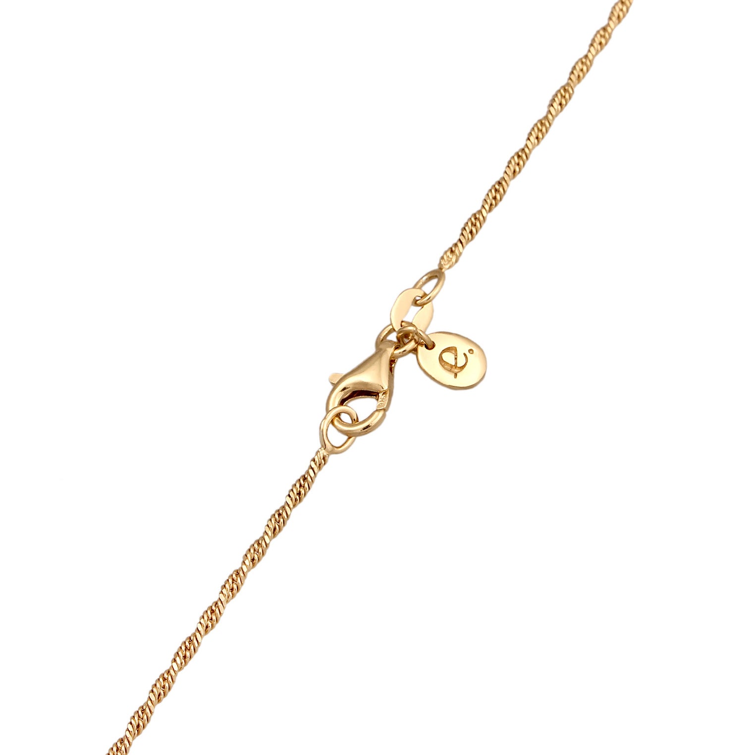 Gold Perhiasan Wanita Perak Asli - Silver Kalung Drop Classic Moonstone Gold Plated