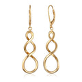 Gold Anting Perhiasan Perak 925 Wanita Spiral Gold Plated