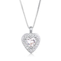 Silver Kalung Perhiasan Perak 925 Wanita Heart Zirconia