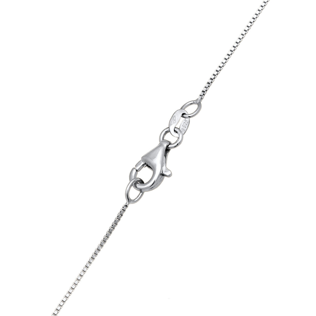 Silver Perhiasan Wanita Perak Asli Kalung Heart Zirconia