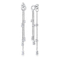Silver Anting Perhiasan Perak 925 Wanita Hanger Chain Zirconia