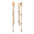 Anting perak 925 lapis emas dengan zirconia elegan Elli Jewelry
