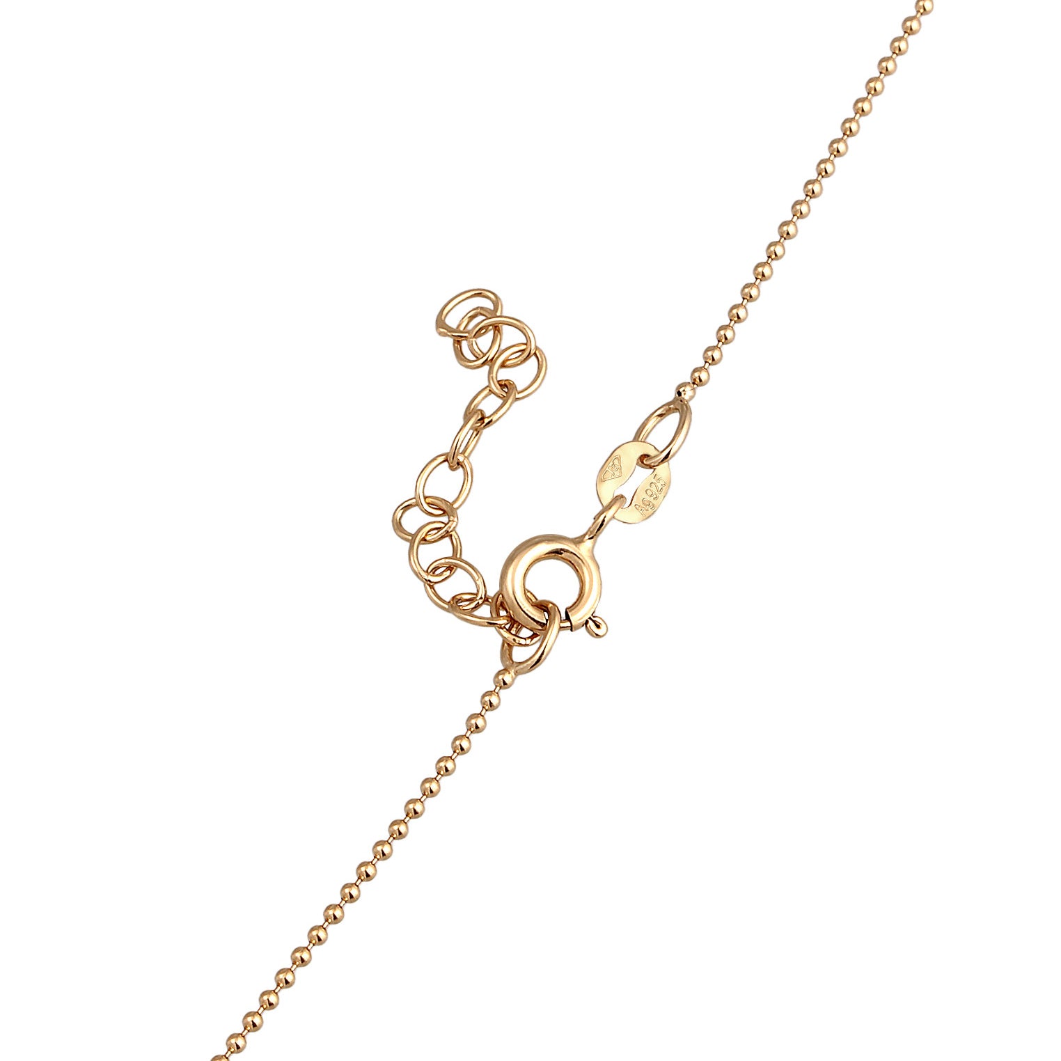 Gold Perhiasan Wanita Perak Asli Lapis Emas Kalung Ball Choker