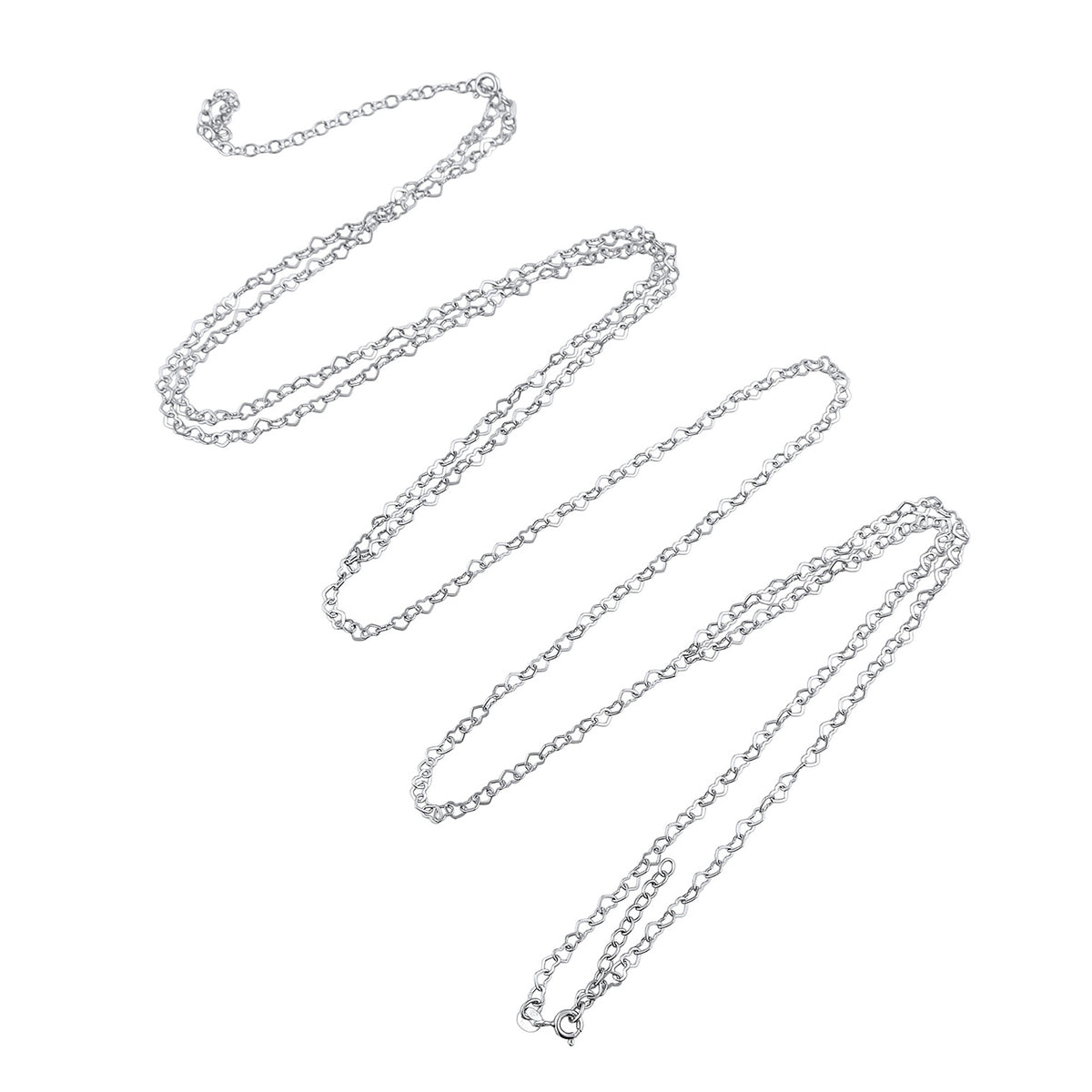 Ladies body chain waist heart love in 925 sterling silver