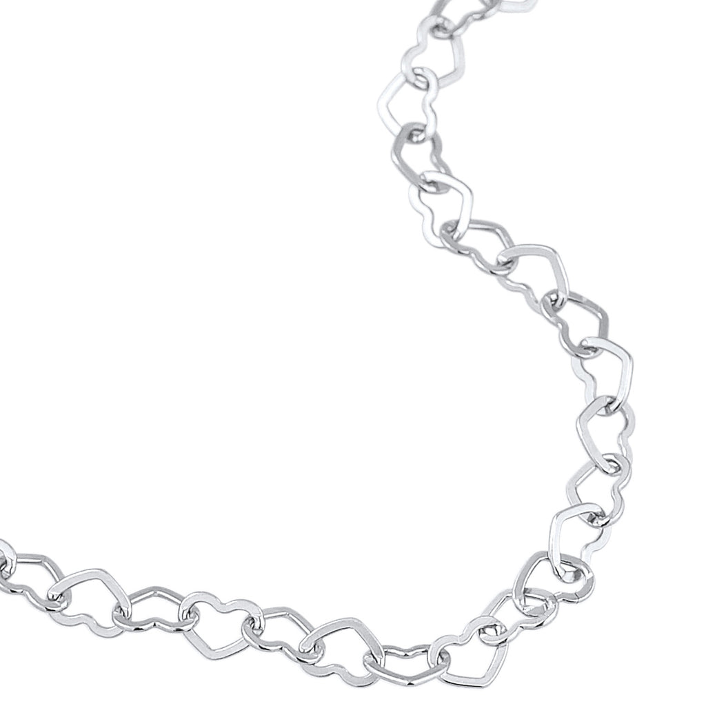 Ladies body chain waist heart love in 925 sterling silver