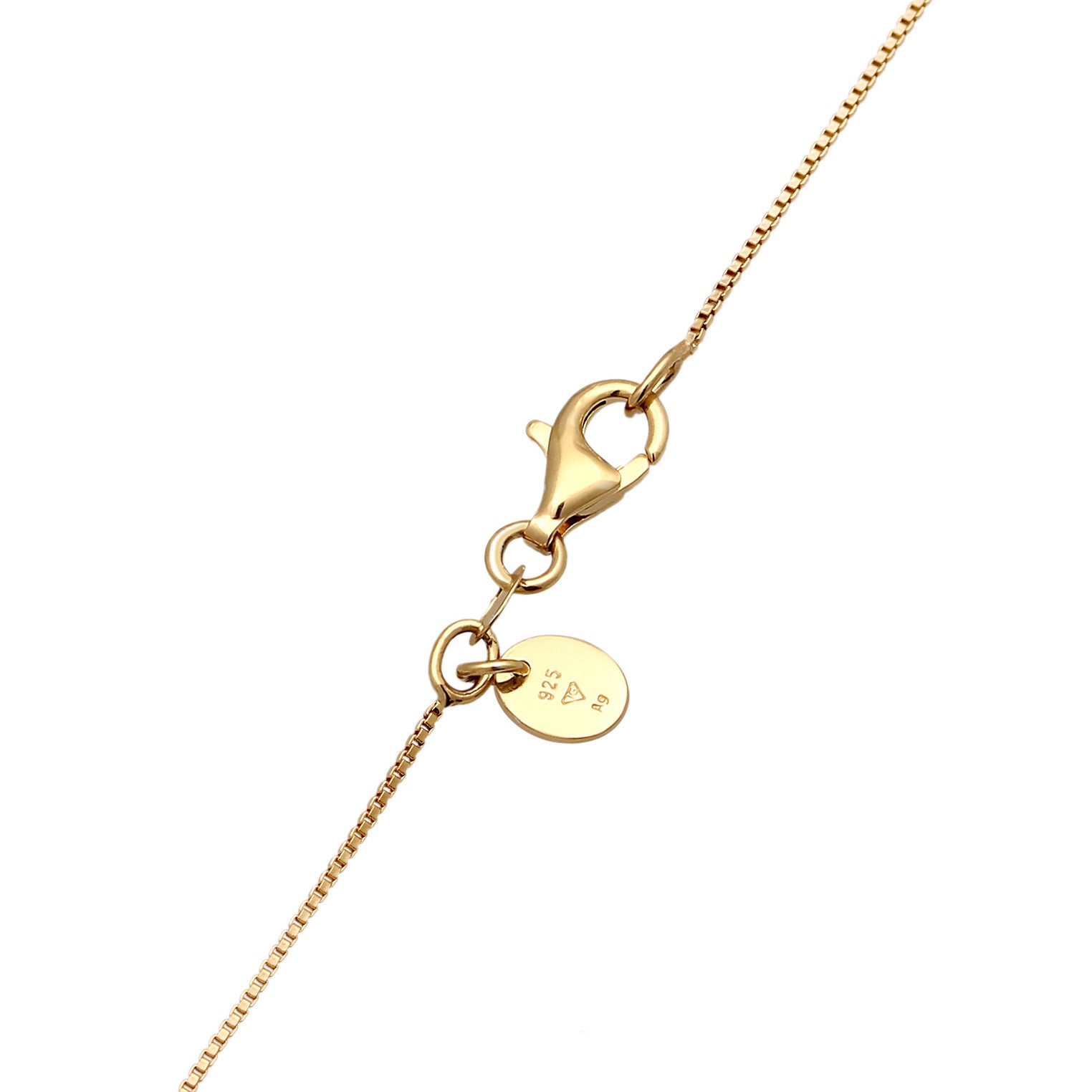 Gold Perhiasan Wanita Perak Asli - Silver Kalung Ribbon Shell Pearl Gold Plated