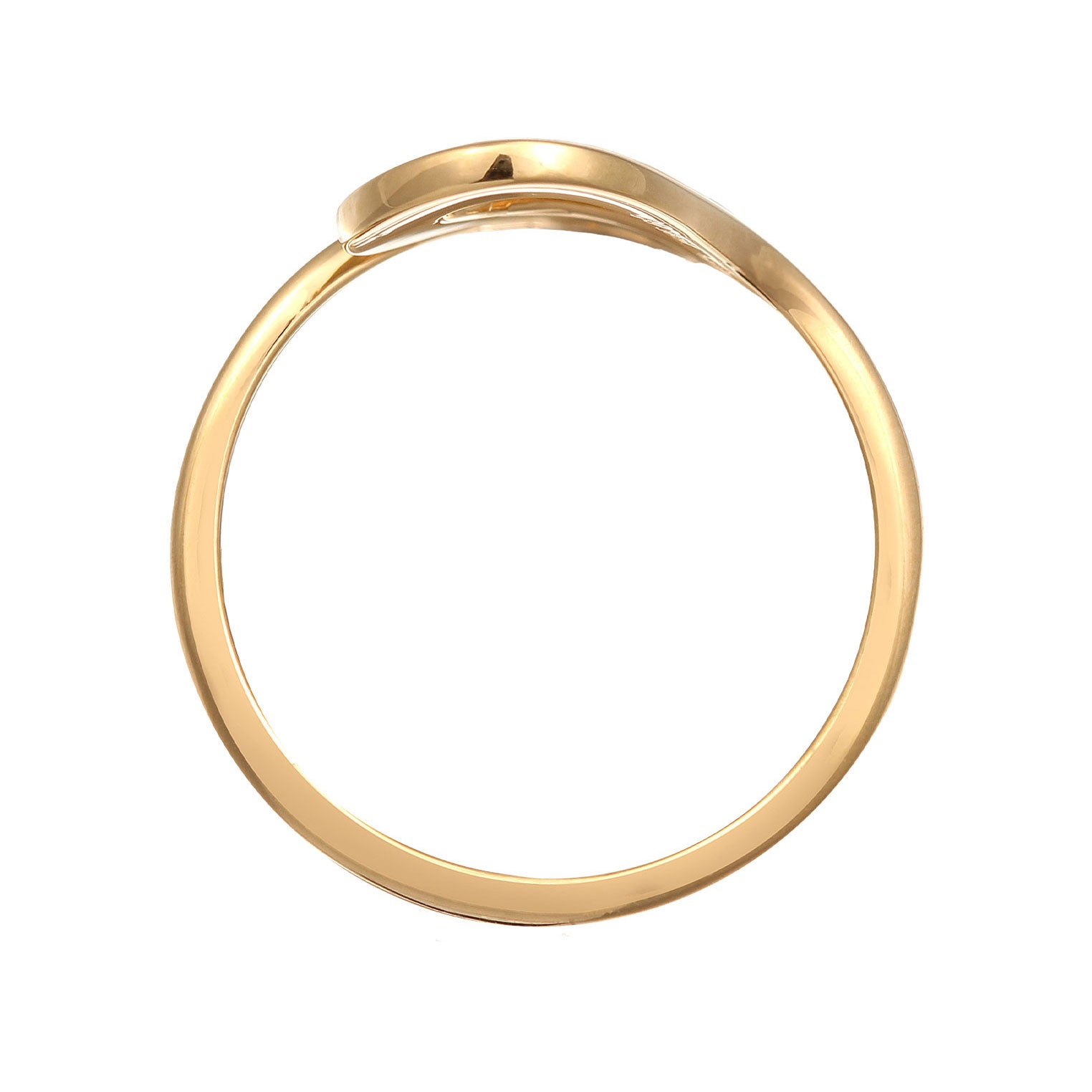 Gold Cincin Perhiasan Perak 925 Wanita Spiral Gold Plated