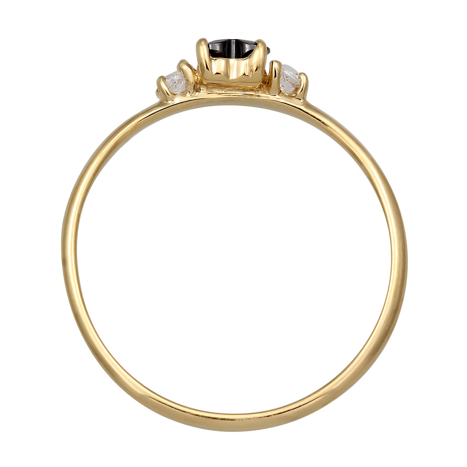 Gold Cincin Perhiasan Perak 925 Wanita Heart Zirconia Gold Plated