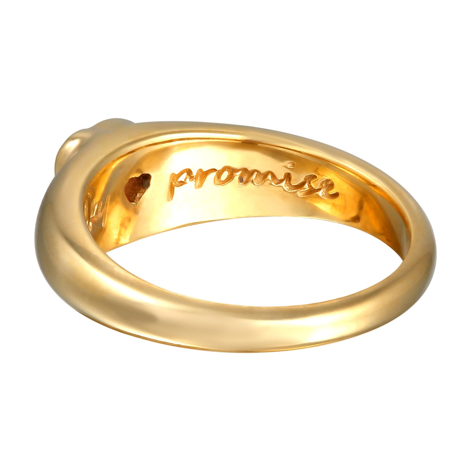 Pink Perhiasan Wanita Perak Asli Lapis Emas Cincin Heart Zirconia