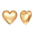 Gold Perhiasan Wanita Perak Asli Lapis Emas Anting Stud Jantung
