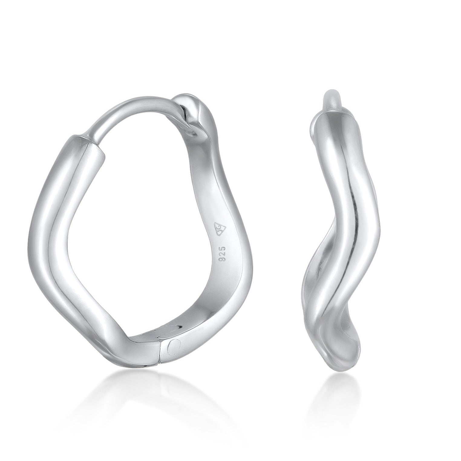 Silver Perhiasan Wanita Perak Asli Anting Creoles Silver