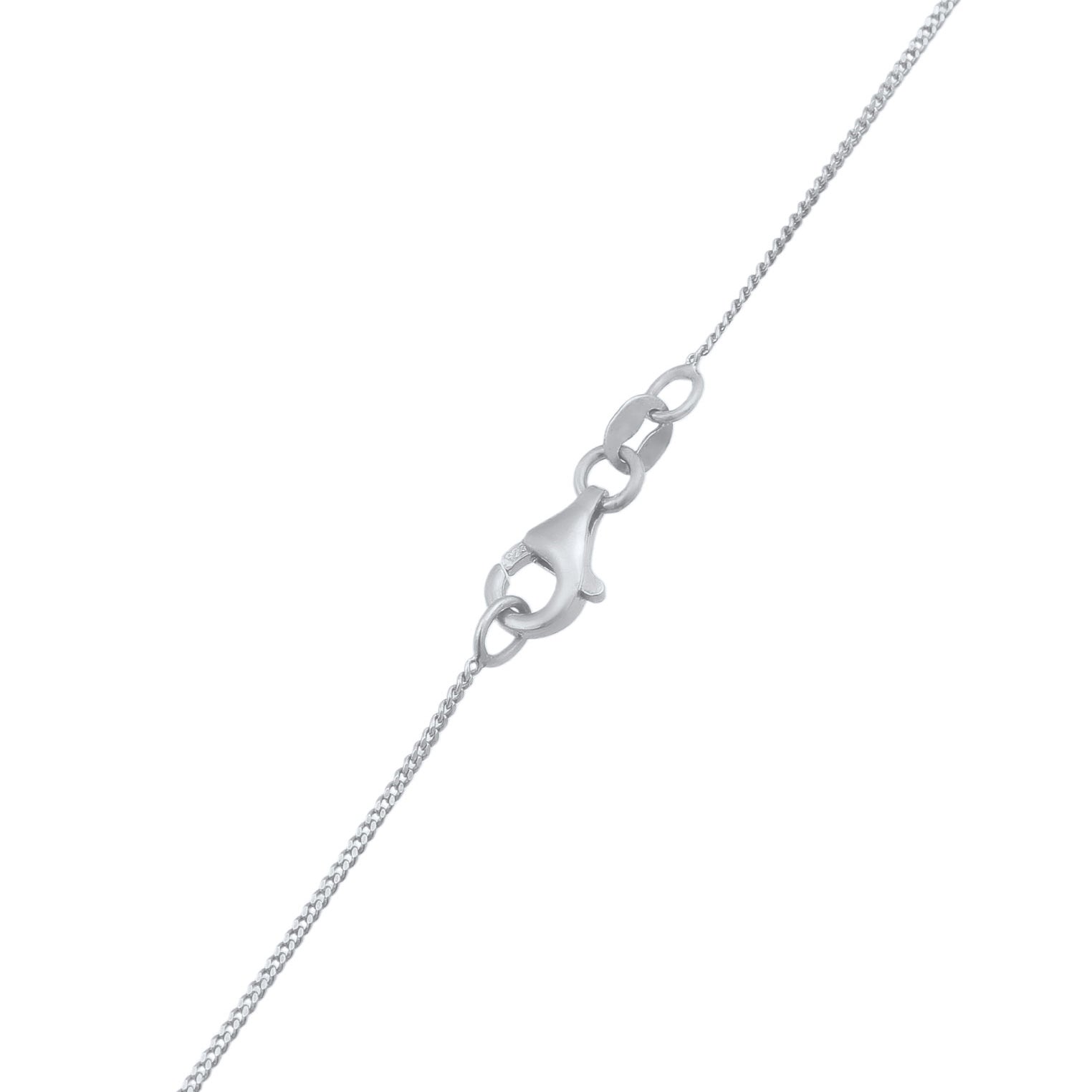 Silver Perhiasan Wanita Perak Asli Kalung Ribbon Zirconia