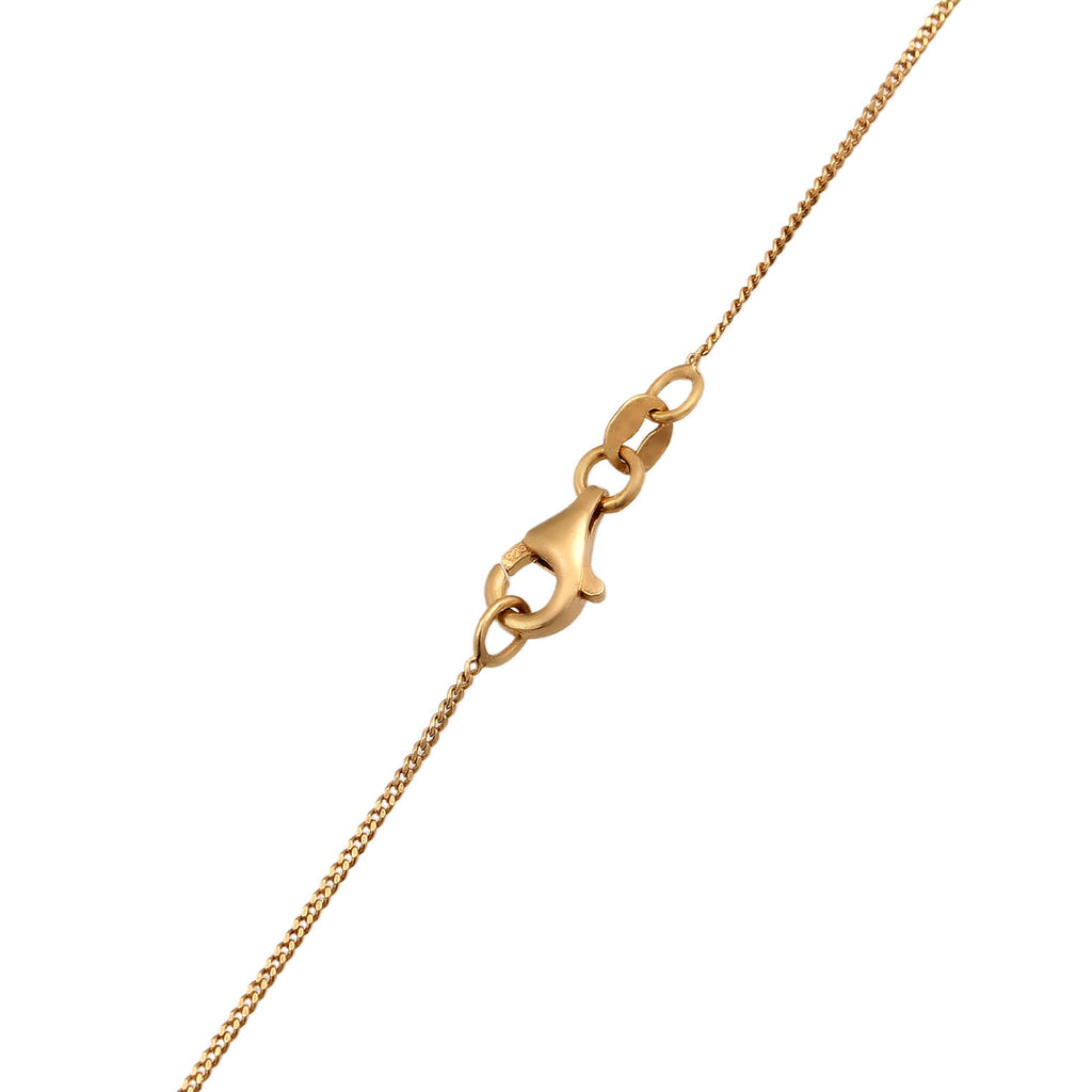 Gold Perhiasan Wanita Perak Asli Lapis Emas Kalung Ribbon Zirconia