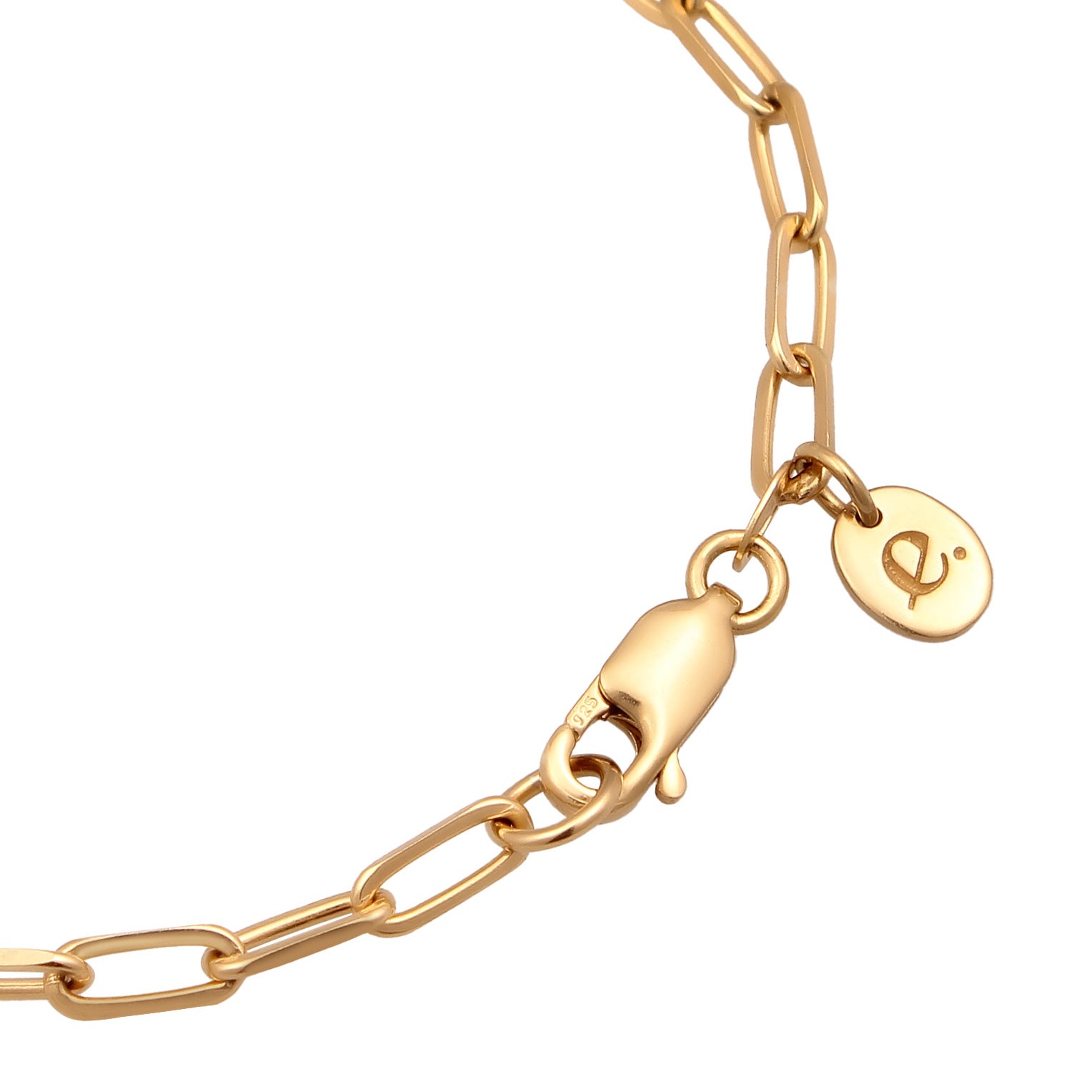 Gold Perhiasan Wanita Perak Asli Lapis Emas Gelang Ball Long Link Chain