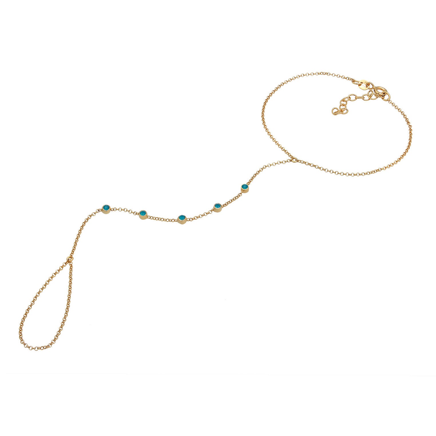 Gold Perhiasan Wanita Perak Asli Lapis Emas Gelang Rolo Crystals Gold Plated