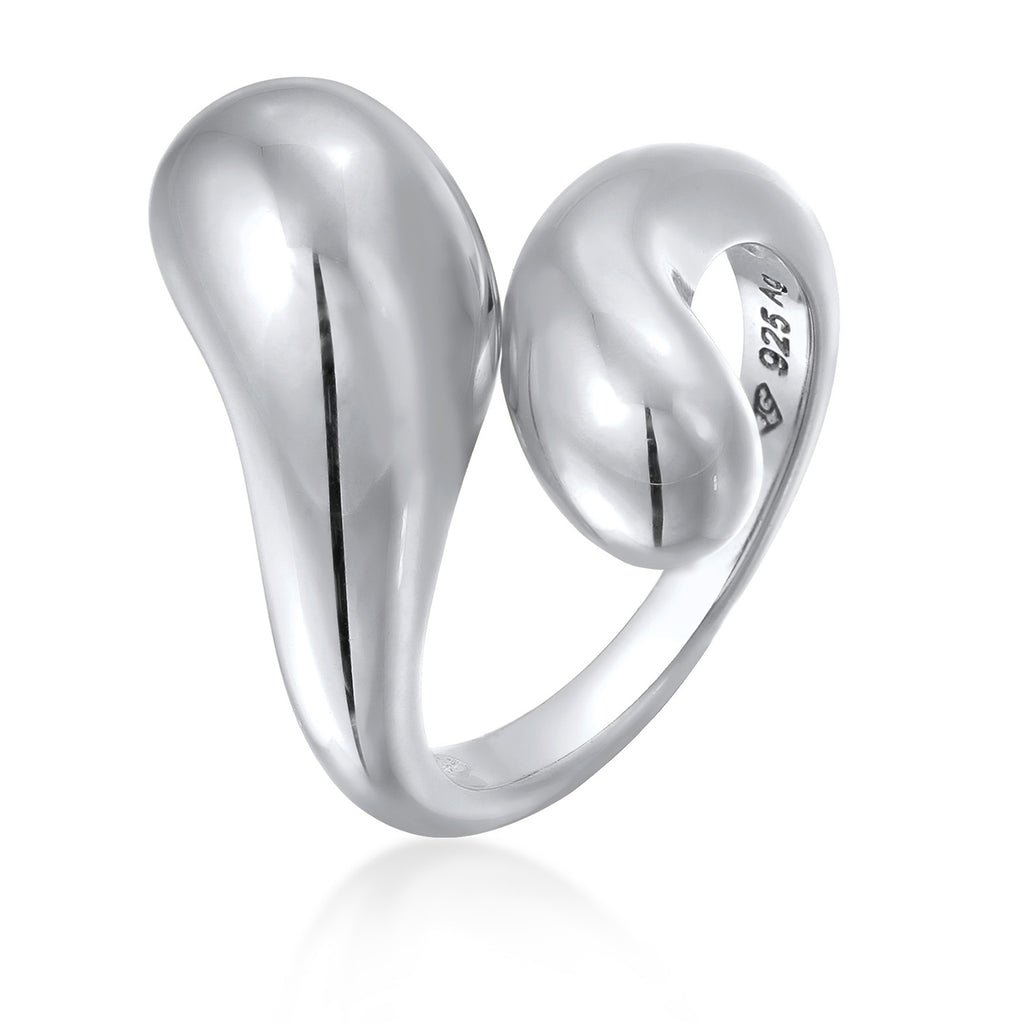 Silver Cincin Perhiasan Perak 925 Wanita Organic Resizable