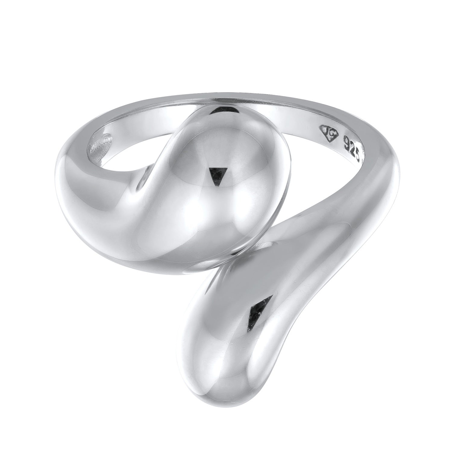 Silver Cincin Perhiasan Perak 925 Wanita Organic Resizable