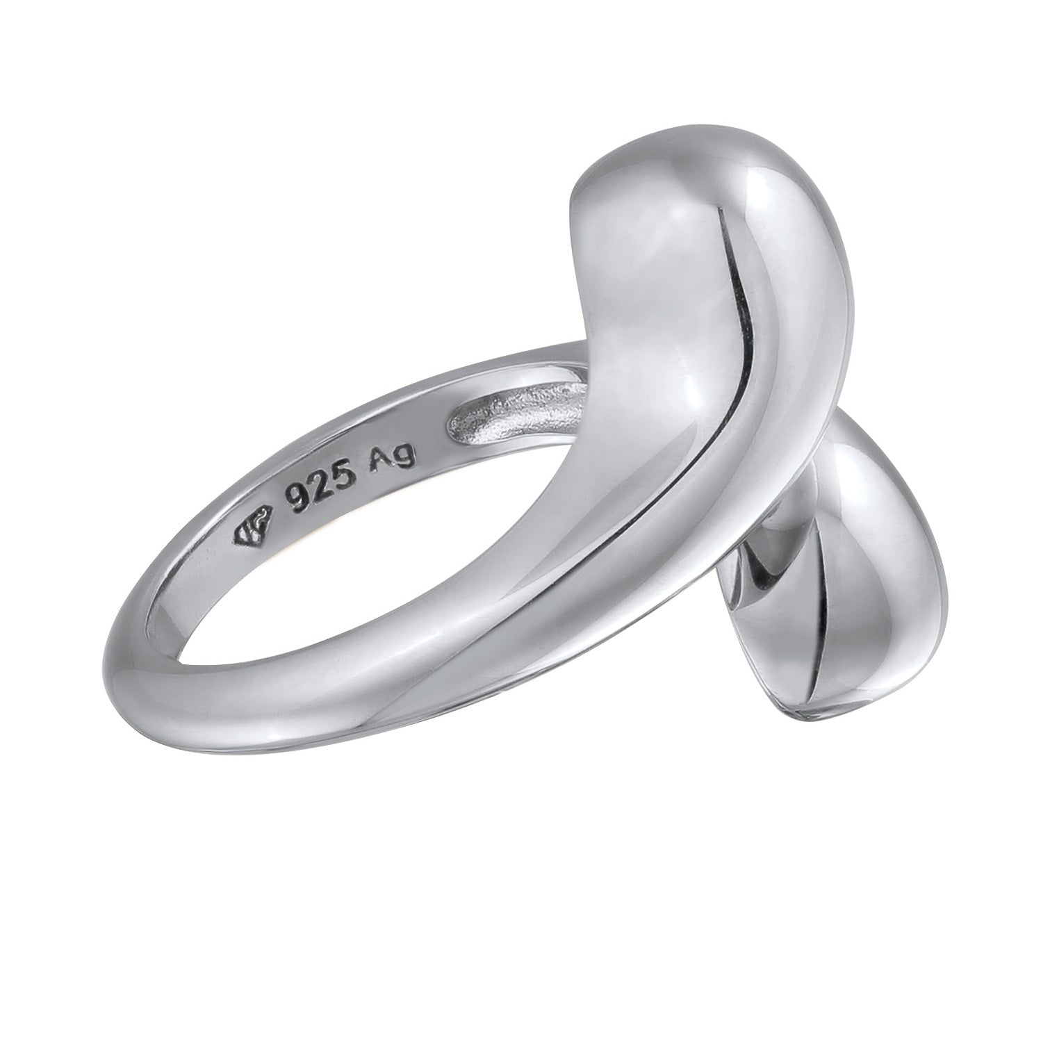 Silver Cincin Perhiasan Perak 925 Wanita Organic Resizable