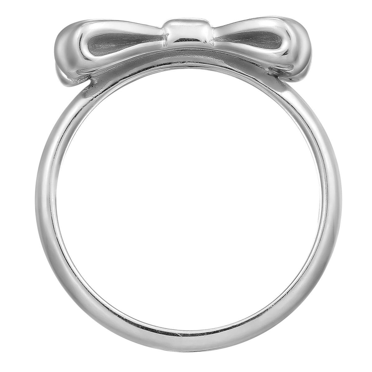 Silver - Elli | 3D Bow Statement Ring 925 Silver