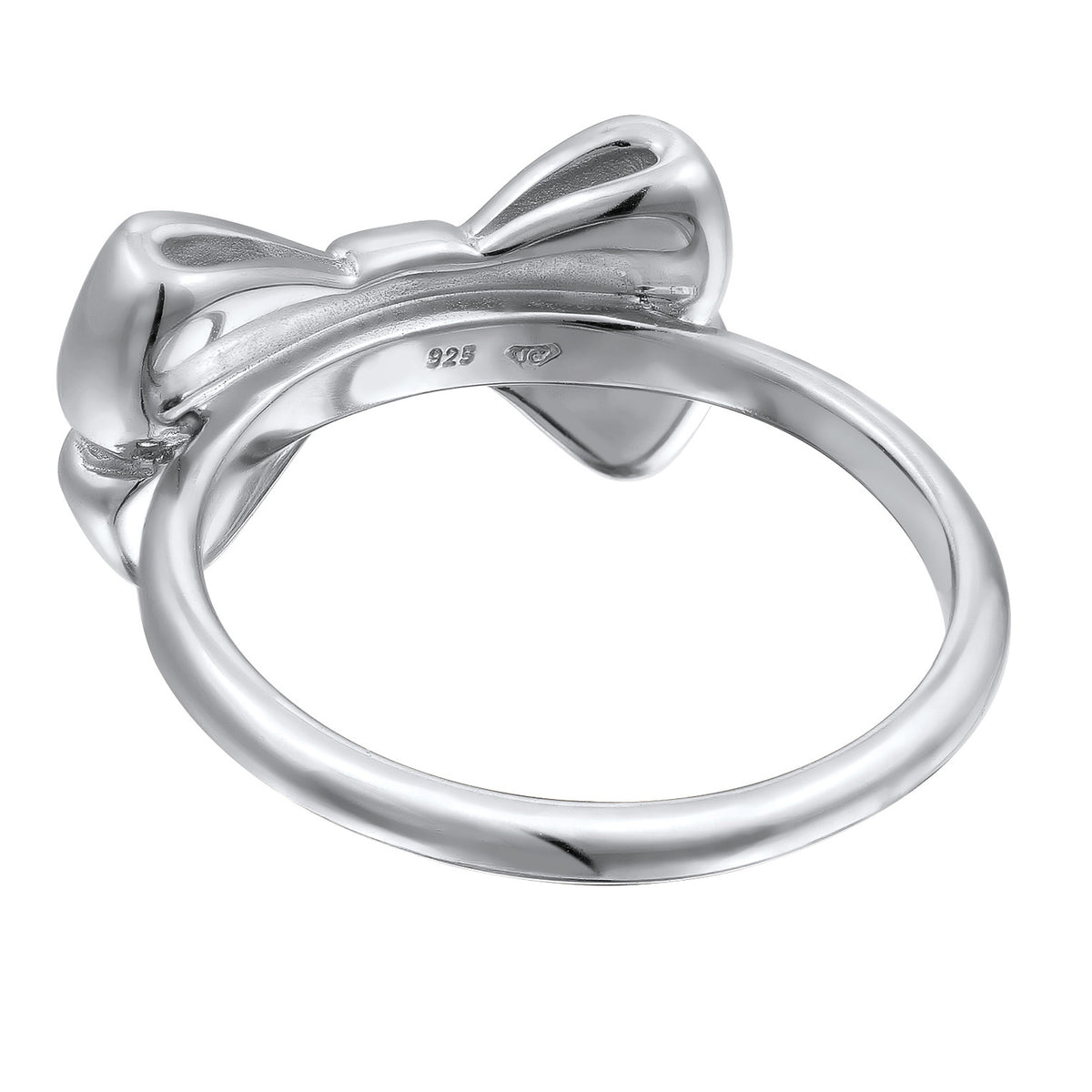 Silver - Elli | 3D Bow Statement Ring 925 Silver