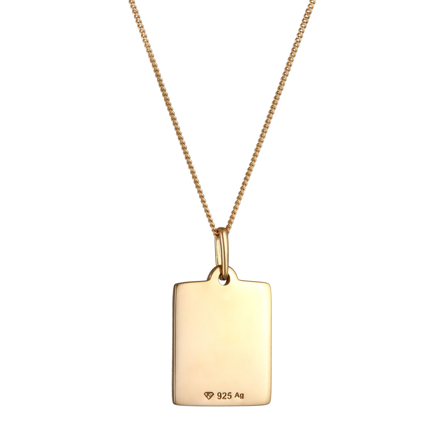 Gold Perhiasan Wanita Perak Asli Lapis Emas Kalung Liontin Love Yourself First