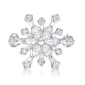 Elli Jewelry Accessories Women Snowflake Zirconia Marquise Cut White 925 Sterling Silver Christmas