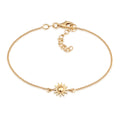 Gold Gelang Perhiasan Perak 925 Wanita Sun Link Gold Plated