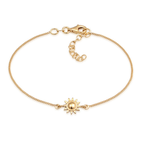 Gelang perak 925 dengan sun oval links elegan Elli Jewelry