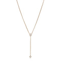 Gold Kalung Perhiasan Perak 925 Wanita Y Zirconia Gold Plated